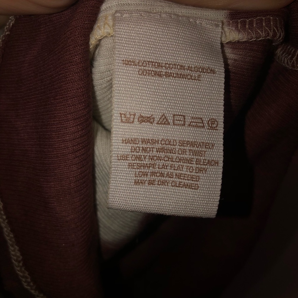 We the Free Tiedye Maroon and White Tank Top - Picture 3 of 5